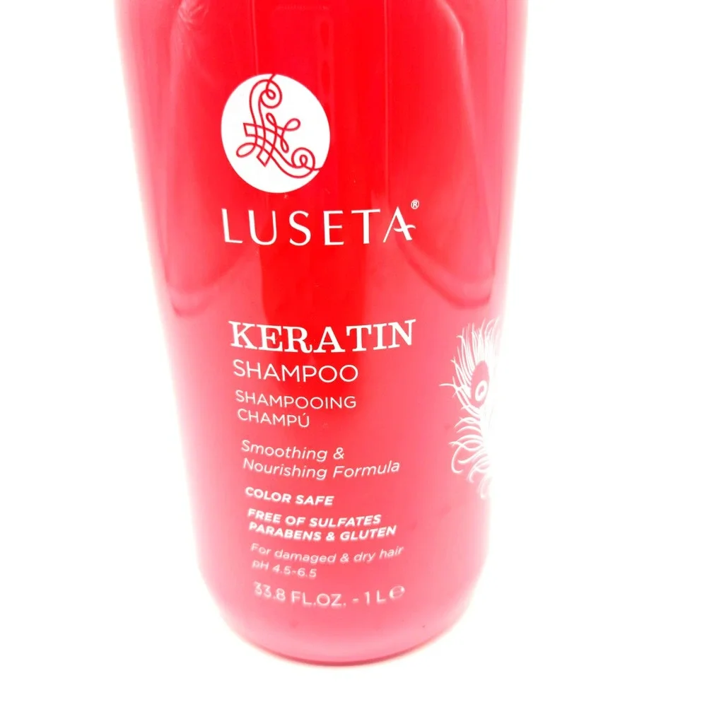 Luseta Keratin Shampoo 33.8oz‎ for Dry & Damaged Hair Nourishing Smoothing Care